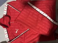 PUMA ストライプジャージ S~M レッド
