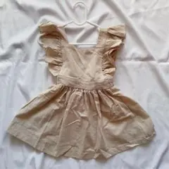 韓国子供服　フリルジャンパースカート