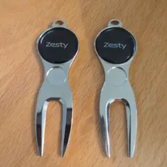 Zesty ゴルフグリーンフォーク 2個セット