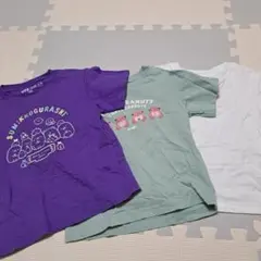 ユニクロ　Tシャツ　半袖　白　アーニャ　100 すみっコぐらし 110