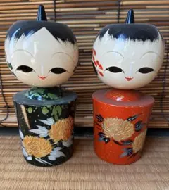 日本のこけし人形 2体セット