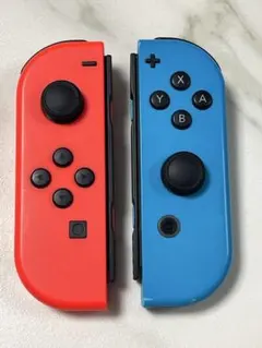 ニンテンドー Nintendo Switchジョイコン 純正品ネオンレッドブルー