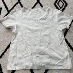 ホワイト Vネック 半袖 Tシャツ