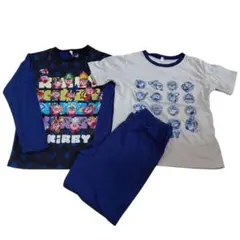 タグ付き☆星のカービィの光る2トップスパジャマ(130)