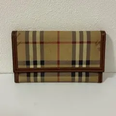 Burberry バーバリー レザー長財布 シャドーホース ノバチェック