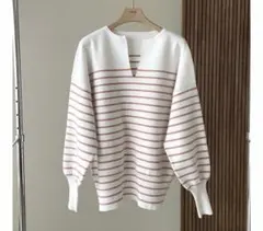 最終値下げwillfullyボーダーニット