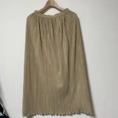 URBAN RESEARCH ベージュ プリーツロングスカート