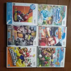 Wii ソフト まとめ売り　６本　中古品