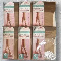 ガーターフリーストッキング　6足セット　グンゼ　サイズ22-24 ￼GUNZE