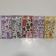 正規品◆平成はっぴーふぉん 5種セット ギャルキティ サンリオ モンチッチ