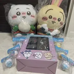 【まとめ売り】ちいかわ　一番くじ　ぬいぐるみ、グラス、ラグセット　おまけ付 エニマイちいかわ 一番くじ ぬいぐるみ グラスセット - メルカリ