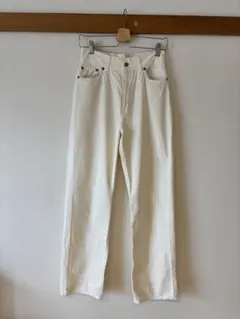 RH vintage ハイウエスト ストレート ホワイト デニムパンツのサムネイル
