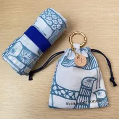 minä perhonen mingling　エコバッグ・ミニ巾着　2点セット