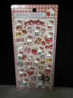 正規品　ハローキティ ボンボンドロップシール 赤 第2弾