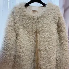 チコ who's who chico ホワイト モコモコ アウター