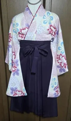総絞り 女児四つ身着物フルセット 紫青 - メルカリ