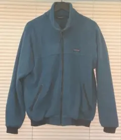 値下げ　patagonia made in USAフリースJK Lサイズ 青