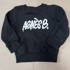 AGNÈS B. ブラック トレーナー 4歳用　100センチくらいのサムネイル