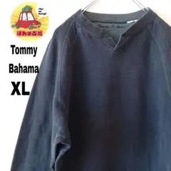 USA古着 TOMMYBAHAMA スウェット　無地　ブラック　XL