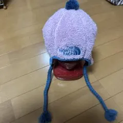 THE NORTH FACE ピンク ニット帽 ポンポン付き