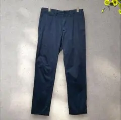 ユニクロ　(M〜L) ネイビー メンズ チノパン ・綿100％ ・ベーシック