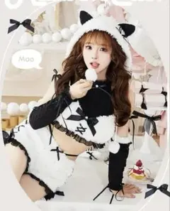 売り切れ品 Malymoon パールリボンフェザーニットキャット ブラック