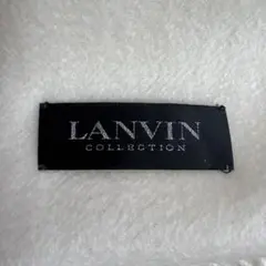LANVIN COLLECTION白カシミヤ100%マフラー ストール