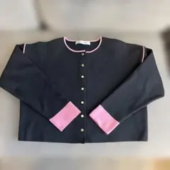 Blue Strive グレー/ピンク カーディガン M