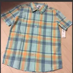 OLD NAV新品未使用　半袖チェックシャツ　カットソー