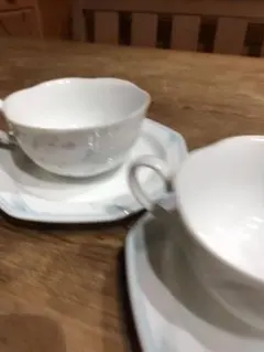 HOYA 花柄ティーカップ・ソーサーセット　　２客