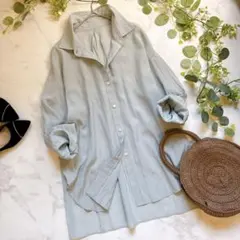 ジャーナルスタンダードrelumeリネン100%ロングマキシ丈シャツ