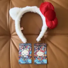 ハローキティ カチューシャ サンリオピューロランド ナツマツリキャラクターカード