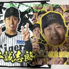阪神タイガース 勝利時限定タオル 坂本誠志郎& シークレット顔柄クリアファイル