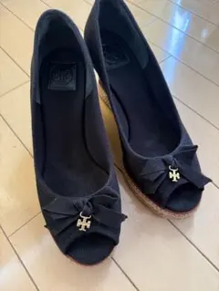 TORY BURCH エスパドリーユ ウェッジソール ブラックのサムネイル