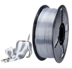 シルキーシルバーTPUフィラメント 硬度57D プリンティングフィラメント