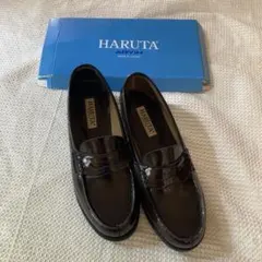 ソ*ラ様 HARUTAヒールローファー22.5cm - メルカリ