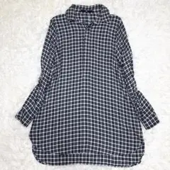 45R ギンガムチェック チュニック ブラウス シャツのサムネイル