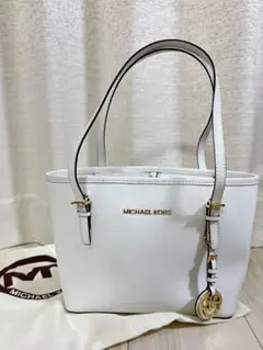 【美品】MICHAEL KORS マイケルコース トートバッグ ホワイト