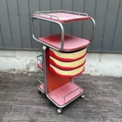 希少 70s 昭和レトロポップ ハンガーラック ミッドセンチュリー 収納