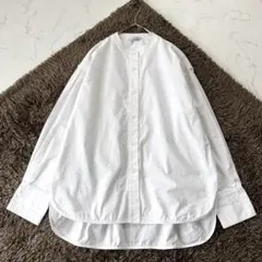 ヨンファ YONFA バンドカラー シャツ コットン ワイド ゆったり 羽織り