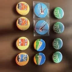 鉄道車両イラスト等バッジセット 12個