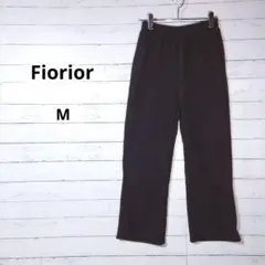 フィオリオール　イージーパンツ　ブラウン　ウエストゴム　M　リラックス　ゆったり
