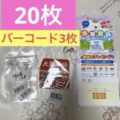 北陸3県限定！！冷凍食品お買い得キャンペーン 応募用紙 20枚 バーコード3枚
