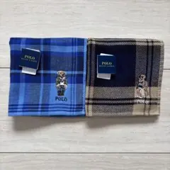 ポロラルフローレン タオルハンカチ ポロベア刺繍 ガーゼタイプ ④のサムネイル