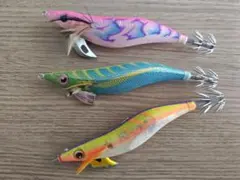 値下げ【エギ3.5号】エメラルダス/セフィアクリンチ/アオリQ中古3本セットのサムネイル