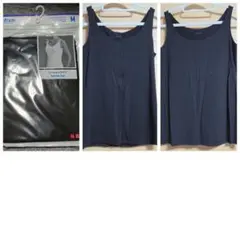UNIQLO AIRism シームレス タンクトップ ブラック Mのサムネイル