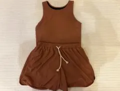 FREAK'S STORE アメリカンスリーブタンクトップ 水着 S オレンジのサムネイル
