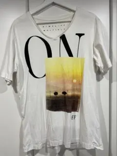 DIESEL ディーゼル Tシャツ ビッグプリント Vネック サイズM