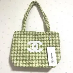 CHANEL シャネル ツイード トートバッグ ノベルティ レッド - メルカリ