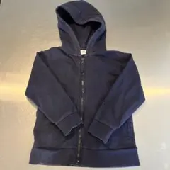 ネイビー フード付きパーカー